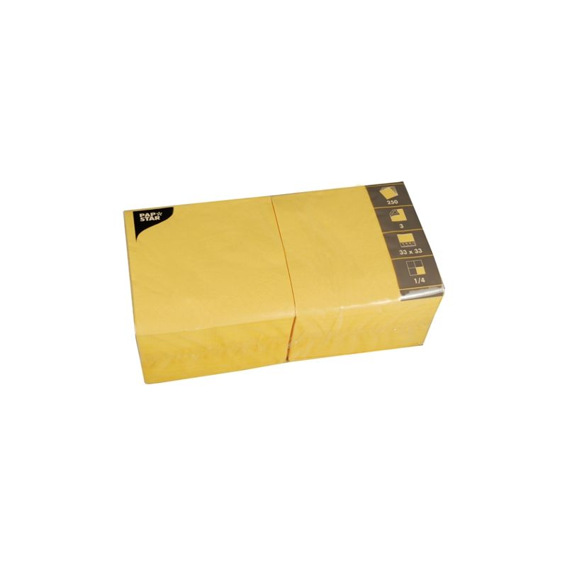 PAPSTAR 250 Servietten, 3-lagig 1/4-Falz