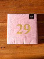Servietten Schon Wieder 29 Rosa Gold 33x33cm 20 Stück - We Love Napkins Germany