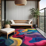 Geometrischer Abstrakt Design Teppich