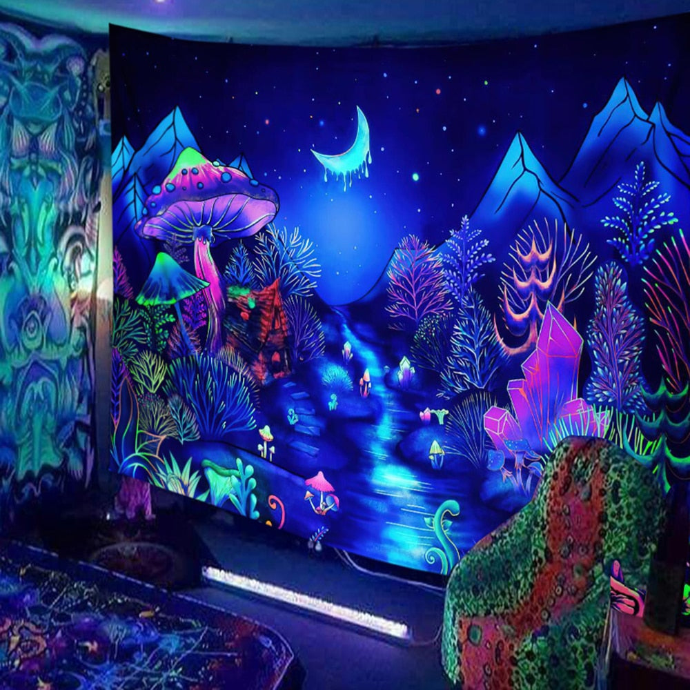Animals and  Hippies Schwarzlichtposter