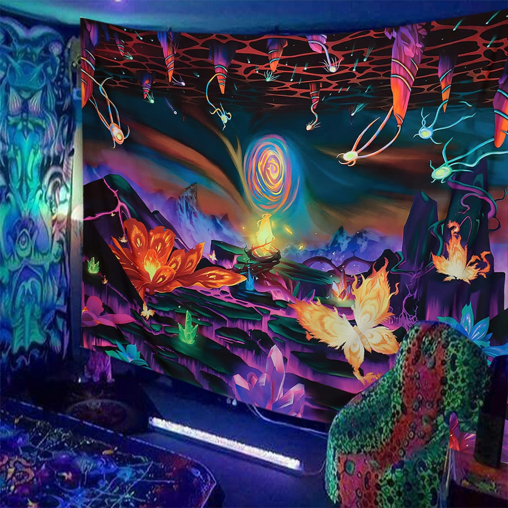 Trippy Kisses Schwarzlichtposter