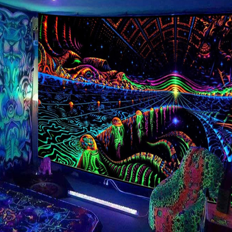 Fluorescent Tapestry Schwarzlichtposter