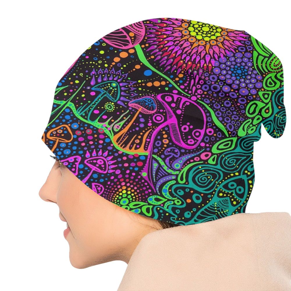 Psychedelic Skull Art Poster