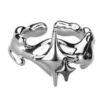 Silberfarbener Sterne Ring