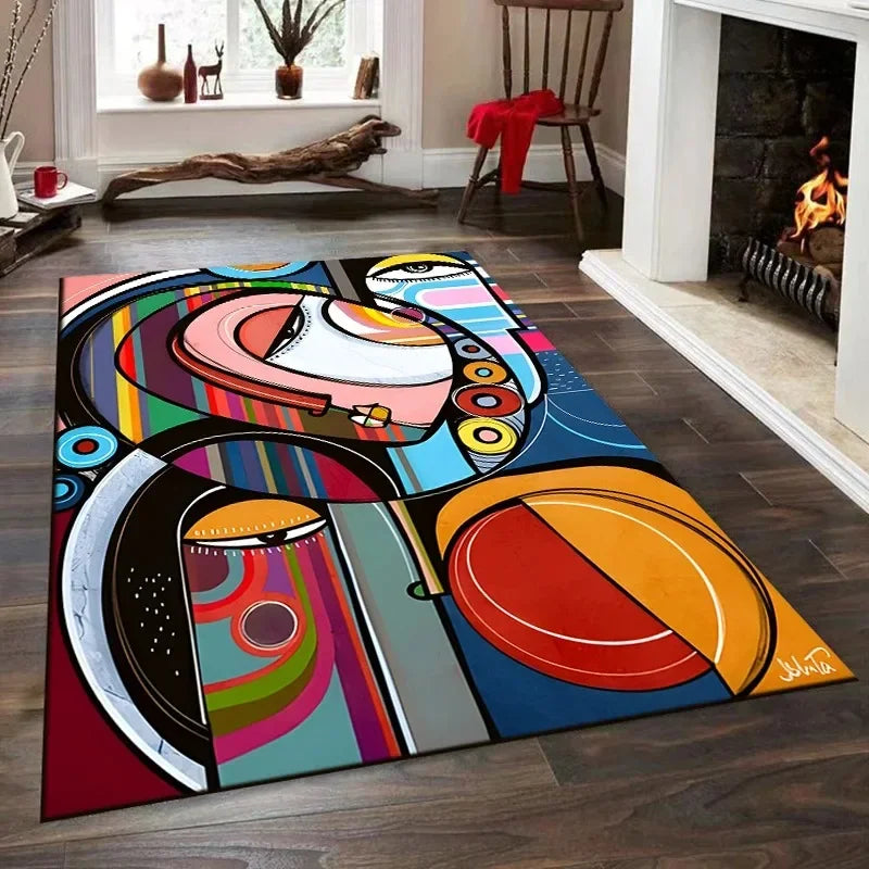 Picassostyle Abstrakt Design Teppich