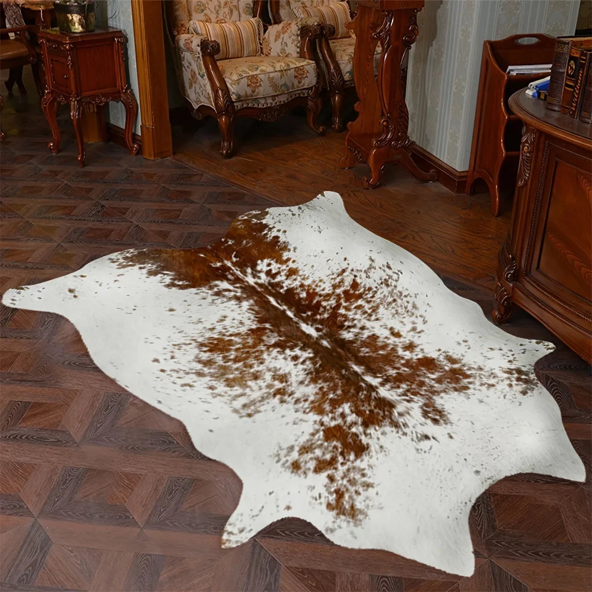 Kunstfellkuhfell Design Teppich
