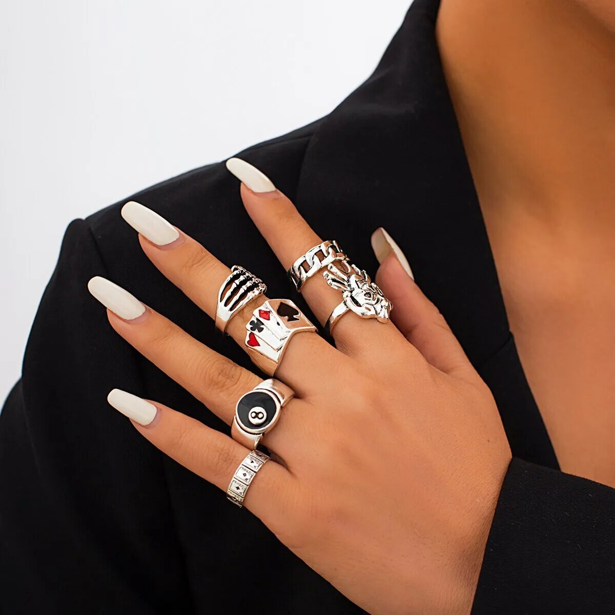 Hiphop Vintage Ringset