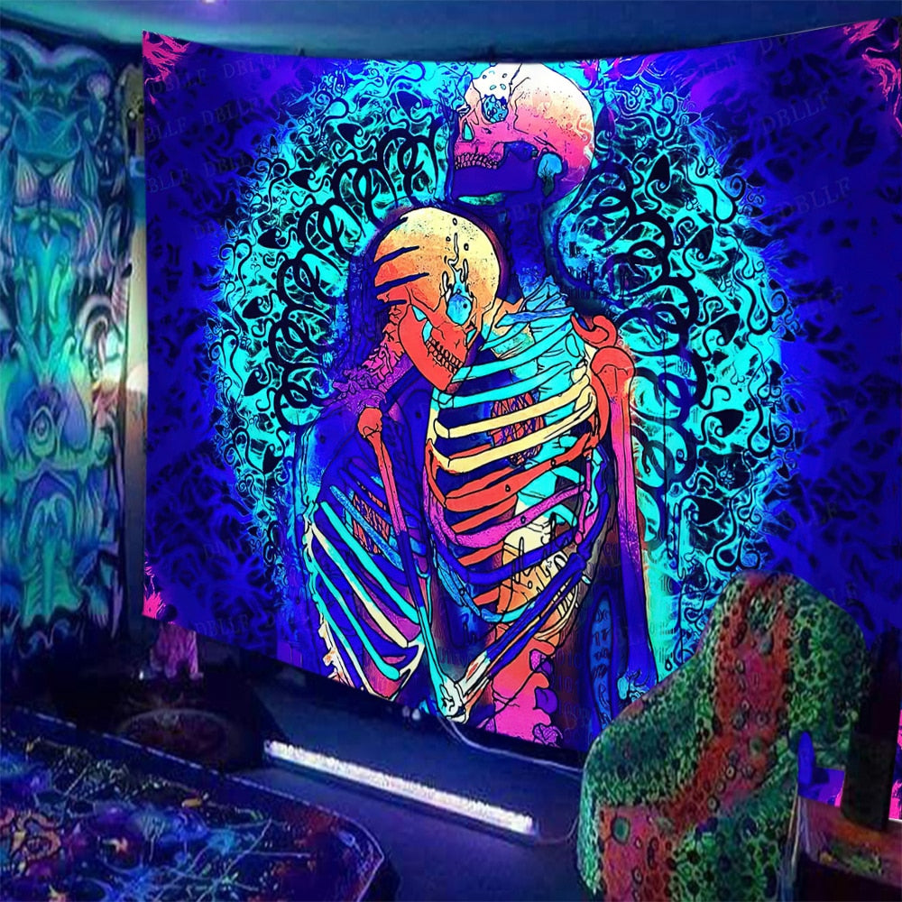 Trippy Kisses Schwarzlichtposter