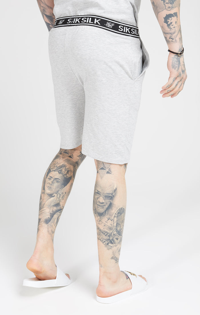 Loose Fit Jersey Shorts - Grey Marl