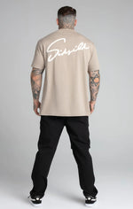 Script T-Shirt - Beige