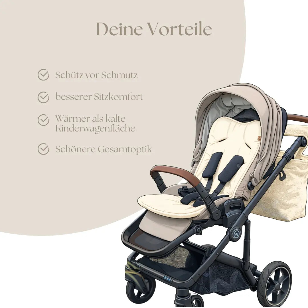 Sitzauflage Leinen – beidseitig & universal
