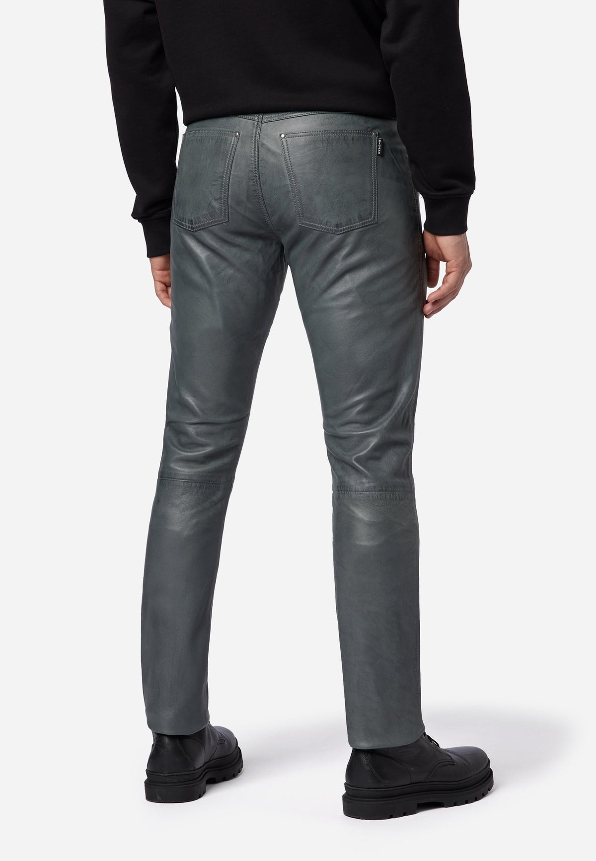 Slim Fit Herren Lederhose Bono