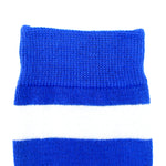 Overknees Kniestrümpfe "Ringelstrümpfe" | Blau Weiß gestreift