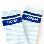 Socken mit Yoga-Motiv: Good Karma