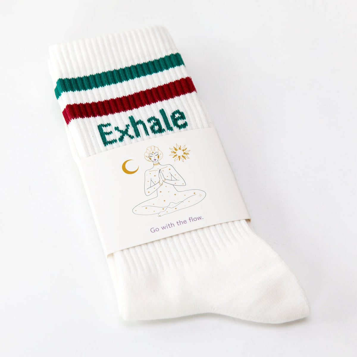 Socken mit Yoga-Motiv in 2 Varianten: Namasté Pink | Inhale Exhale