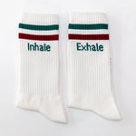 Socken mit Yoga-Motiv in 2 Varianten: Namasté Pink | Inhale Exhale
