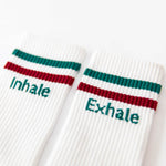 Socken mit Yoga-Motiv: Inhale Exhale | Namasté