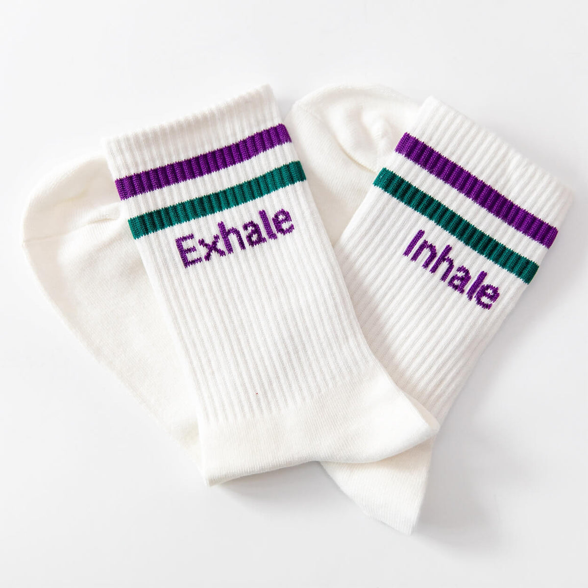 Socken mit Yoga-Motiv in 2 Varianten: Namasté Pink | Inhale Exhale