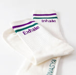 Socken mit Yoga-Motiv in 2 Varianten: Namasté Pink | Inhale Exhale