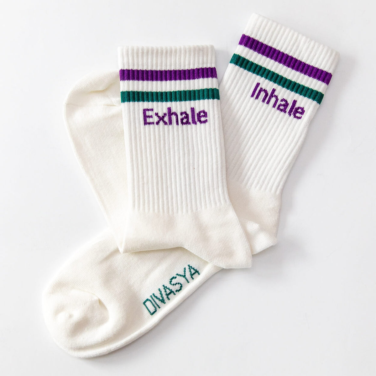 Socken mit Yoga-Motiv in 2 Varianten: Namasté Pink | Inhale Exhale