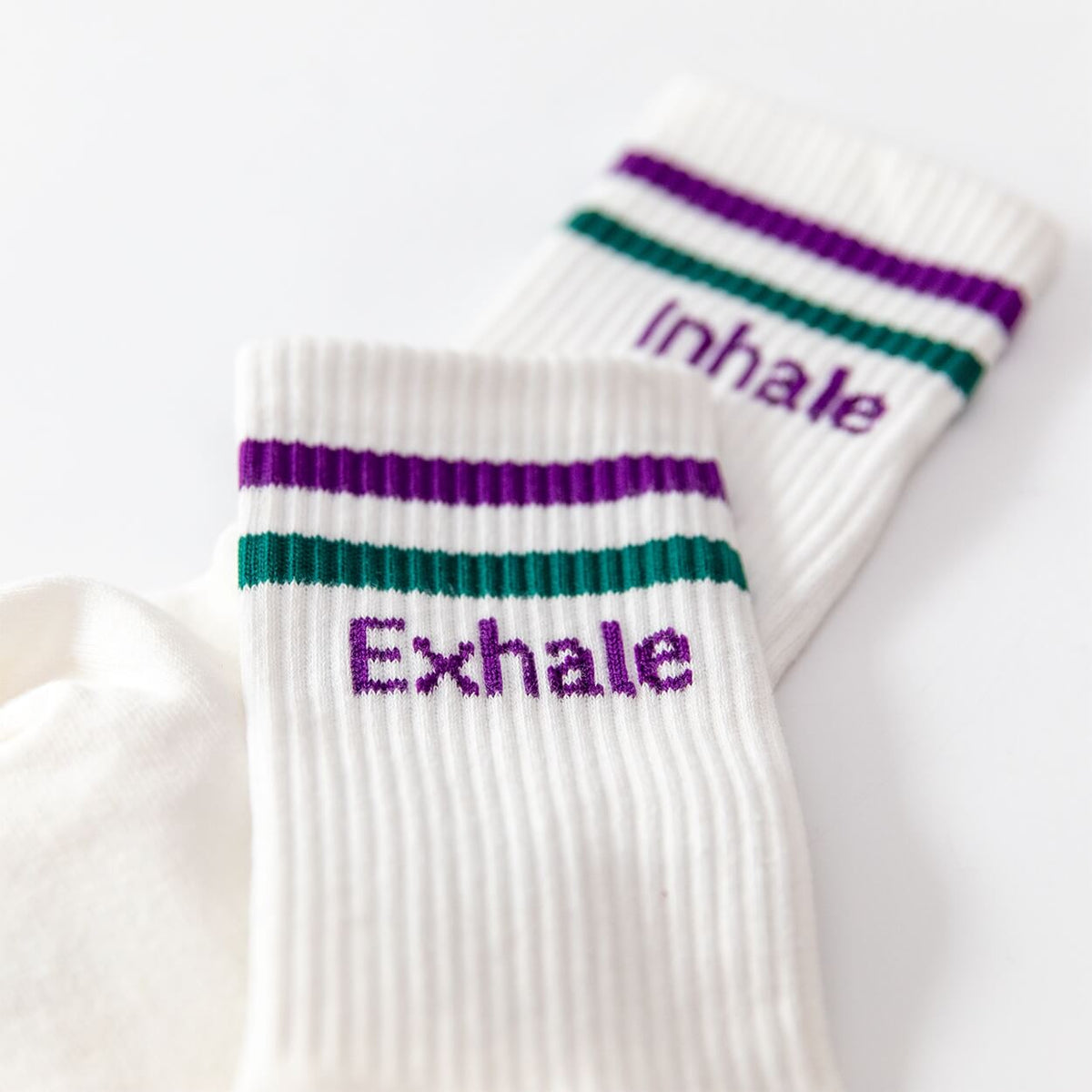 Socken mit Yoga-Motiv in 2 Varianten: Namasté Pink | Inhale Exhale