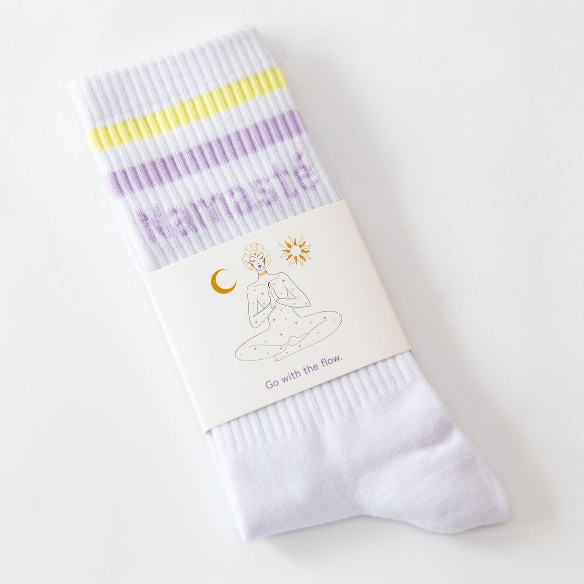 Socken mit Yoga-Motiv in 2 Varianten: Namasté Pink | Inhale Exhale