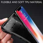 NALIA Silikonhülle für iPhone XR – Rutschfest & Matt – VORTEX (Gebürstete Optik & Carbon Design) – Marke aus Berlin