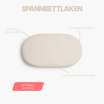 Spannbettlaken Bio-Baumwolle – für Wiege & Moseskorb
