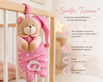 Windeltorte Rosa mit Spieluhr Bär – personalisierbar