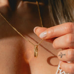 Kette mit Ring | vergoldet | Inhale Exhale