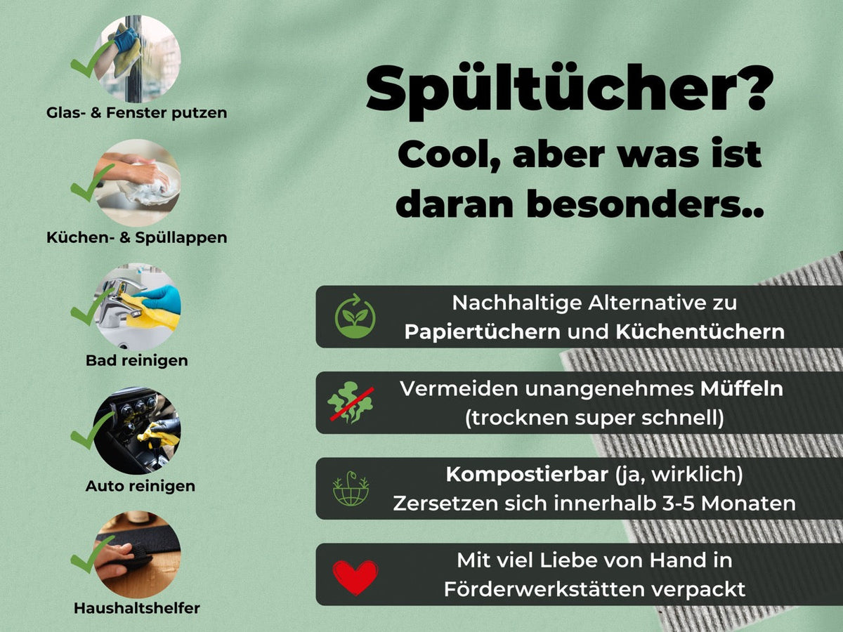 Geschenkset schwedische Spüllappen Wein Rot (2x)