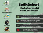 Spüllappen Rotwein Winter Edition - saugstarke Schwammtücher Plastikfrei