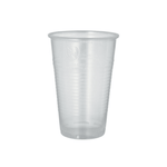Starpak Plastikbecher (PP) 0,5 l Ø 9,5 cm · 13,7 cm transparent mit Schaumrand | Folie (50 Stück)