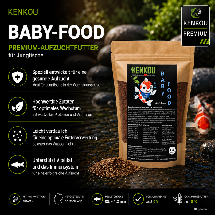 KENKOU Baby-Food 0,8–1,2 mm Jungfischfutter
