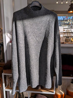 Feinstrick Rollkragen Stehkragen Pullover Grau Viskose One Size - Effeny