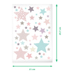 Wandsticker Set Pastell Sterne 2.0