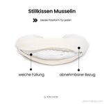 Stillkissen-Ersatzbezug Musselin – U-Form