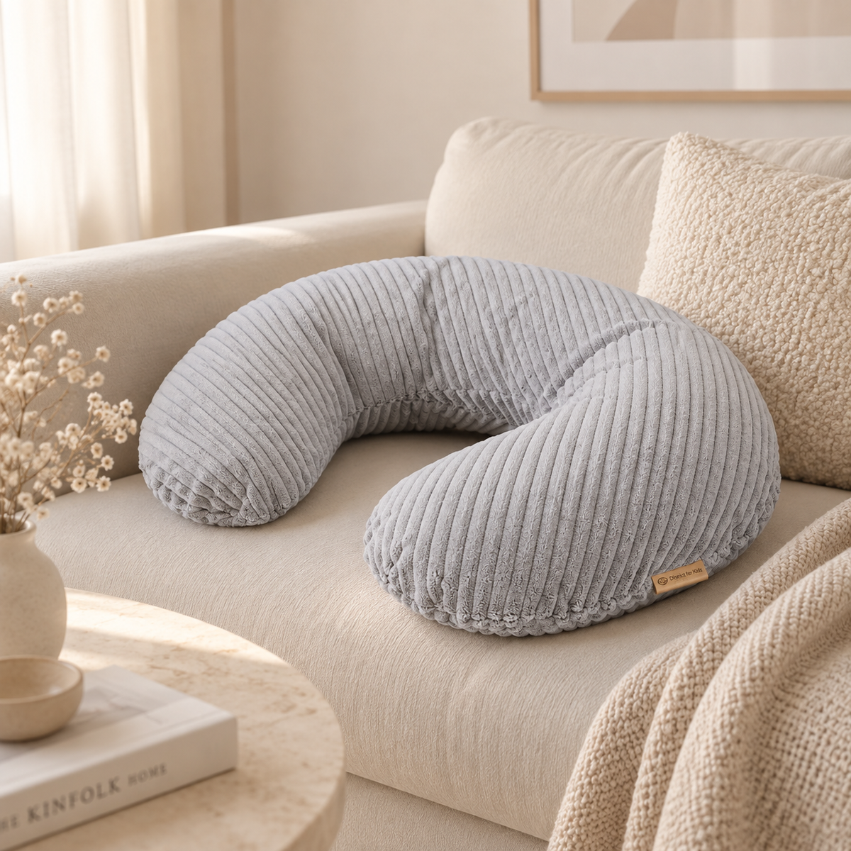 Stillkissen U-Form Cord – abnehmbarer Bezug