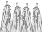 Girlande Quasten Silber | 12Stk./200cm