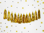 Girlande Quasten Gold | 12Stk./200cm