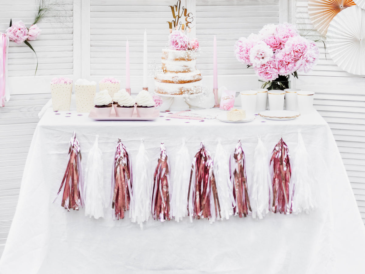 Girlande Quasten Rosegold |12Stk./200cm