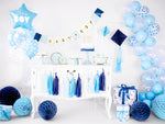 Girlande Quasten Weiß Blau | 12Stk./200cm