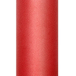 Dekostoff Tüll 0,15m x 9m Rot