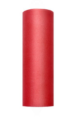 Dekostoff Tüll 0,15m x 9m Rot