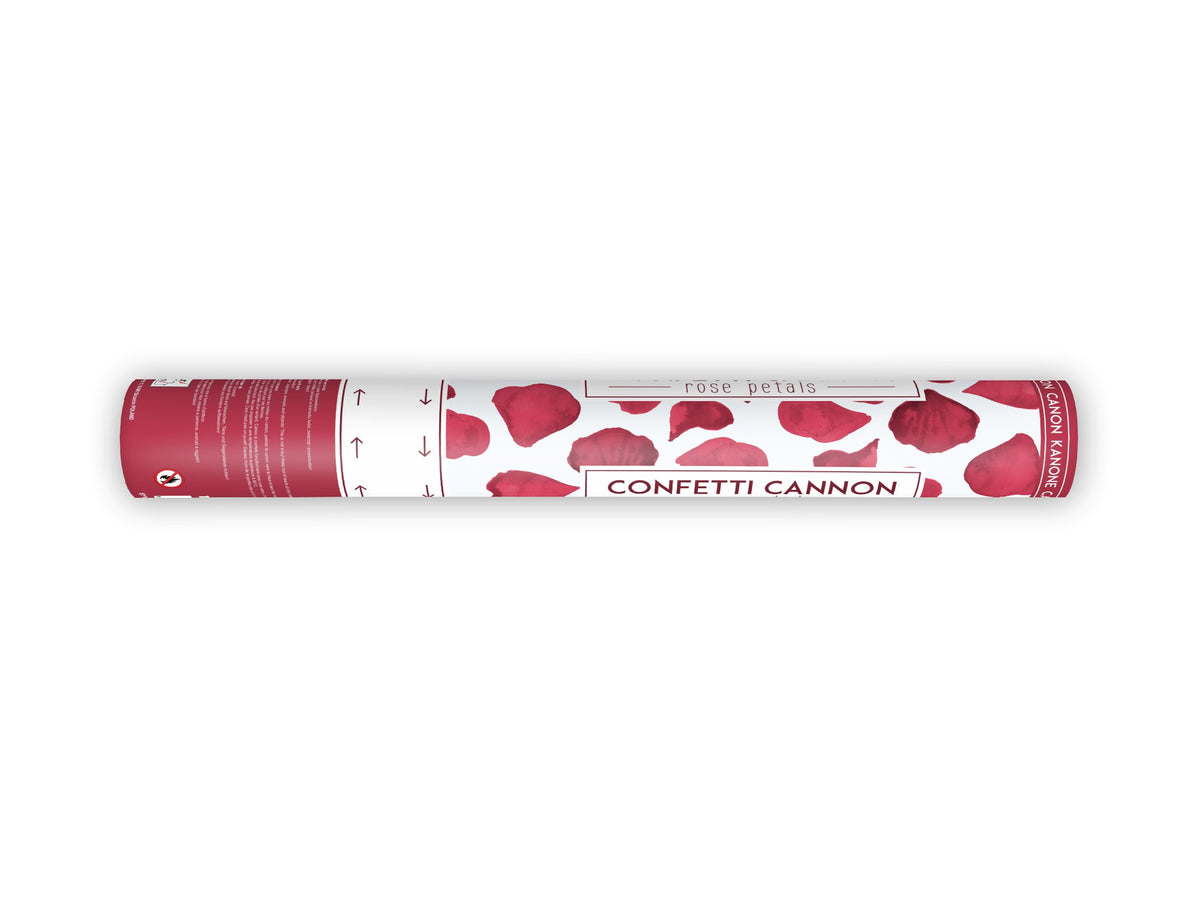 Konfettishooter Rosenblätter Rot 80cm