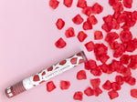 Konfettishooter Rosenblätter Rot 80cm