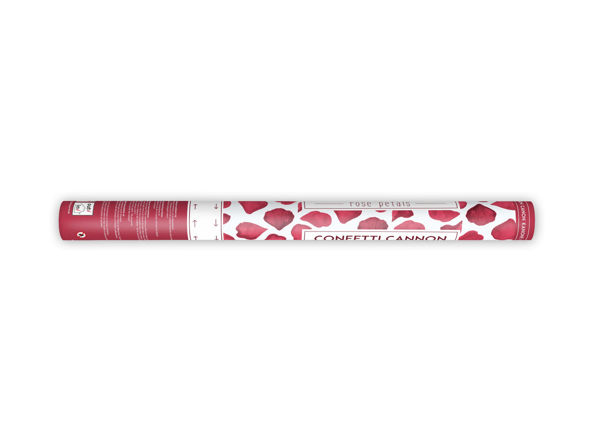 Konfettishooter Rosenblätter Rot 80cm