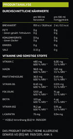 Fitness Getränkekonzentrat - Himbeere - mit 7 wertvollen Vitaminen ergibt 80 Liter