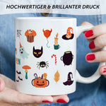 Bedruckte Tasse im Halloween Motive Design