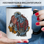 Bedruckte Tasse mit Motiv im Zombie Design